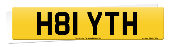 Registration number H81 YTH
